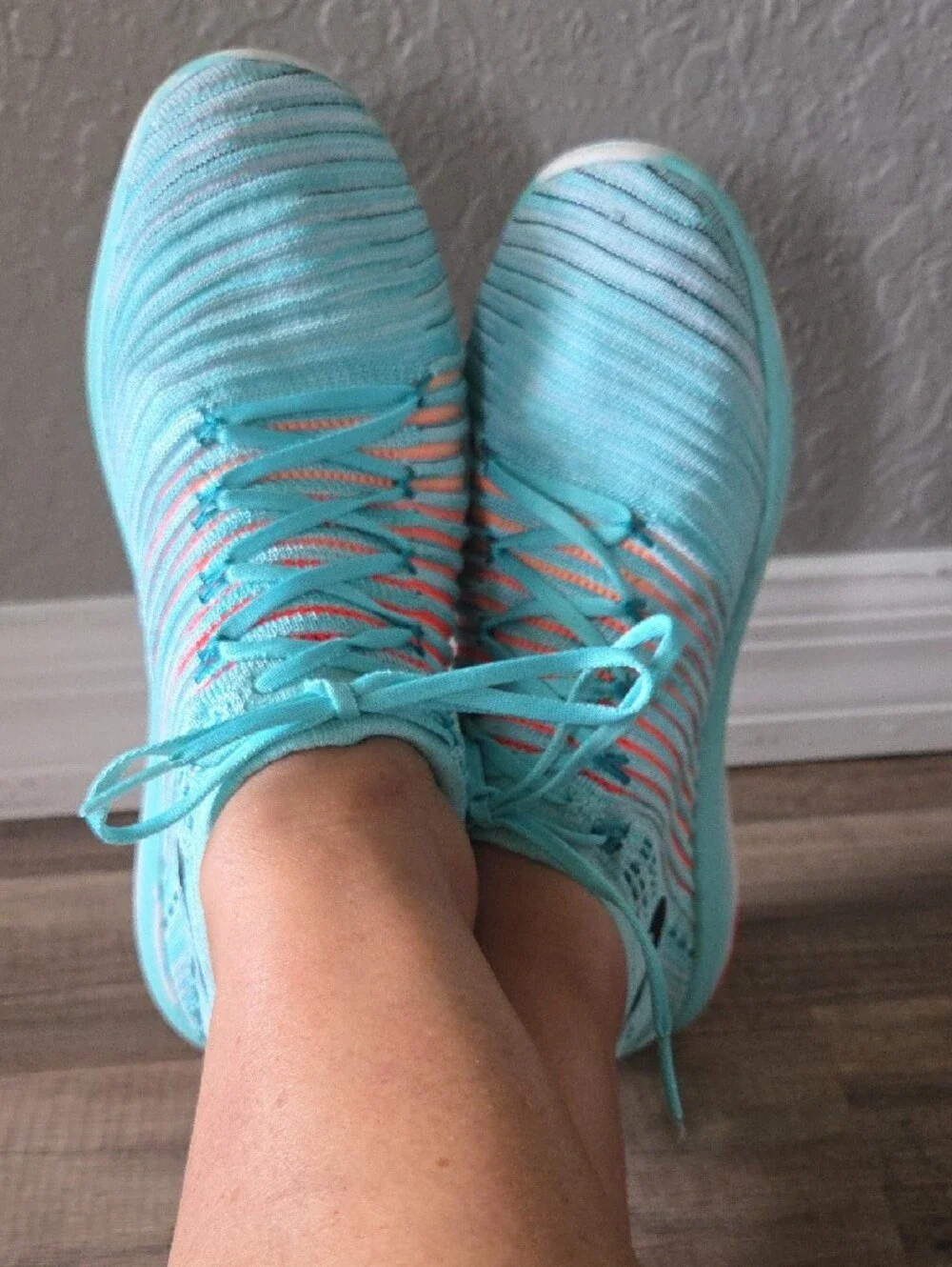 Nike Free Transform Fly Knit Turquoise Athletic Sneakers
